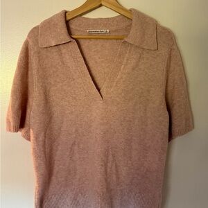 Abercrombie & Fitch Pink Knit Blouse